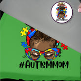 Autism Mom Messy AfroBun